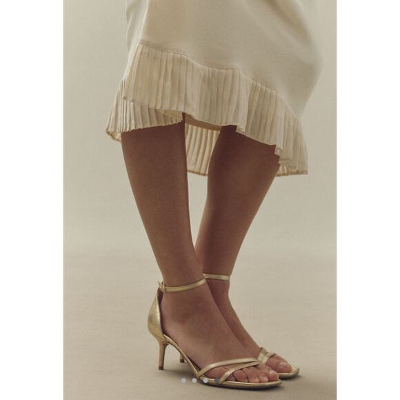 Reformation Suki Sleeveless Scoop-Neck Ruffle-Hem Midi Dress size US  12 - Picture 6 of 8